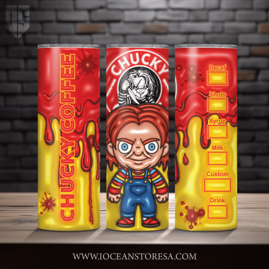 ‏Tumbler / ترافل مق سعة 20 أونصة -  تمبلر - شخصيات مرعبة - horror movie characters - Chucky - تشاكي