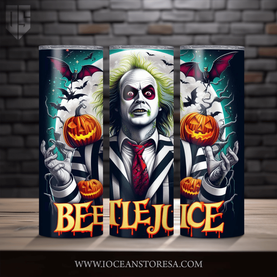 ‏Tumbler / ترافل مق سعة 20 أونصة -  تمبلر - شخصيات مرعبة - horror movie characters - Beetlejuice