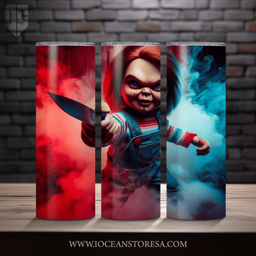 ‏Tumbler / ترافل مق سعة 20 أونصة -  تمبلر - شخصيات مرعبة - horror movie characters - Chucky - تشاكي
