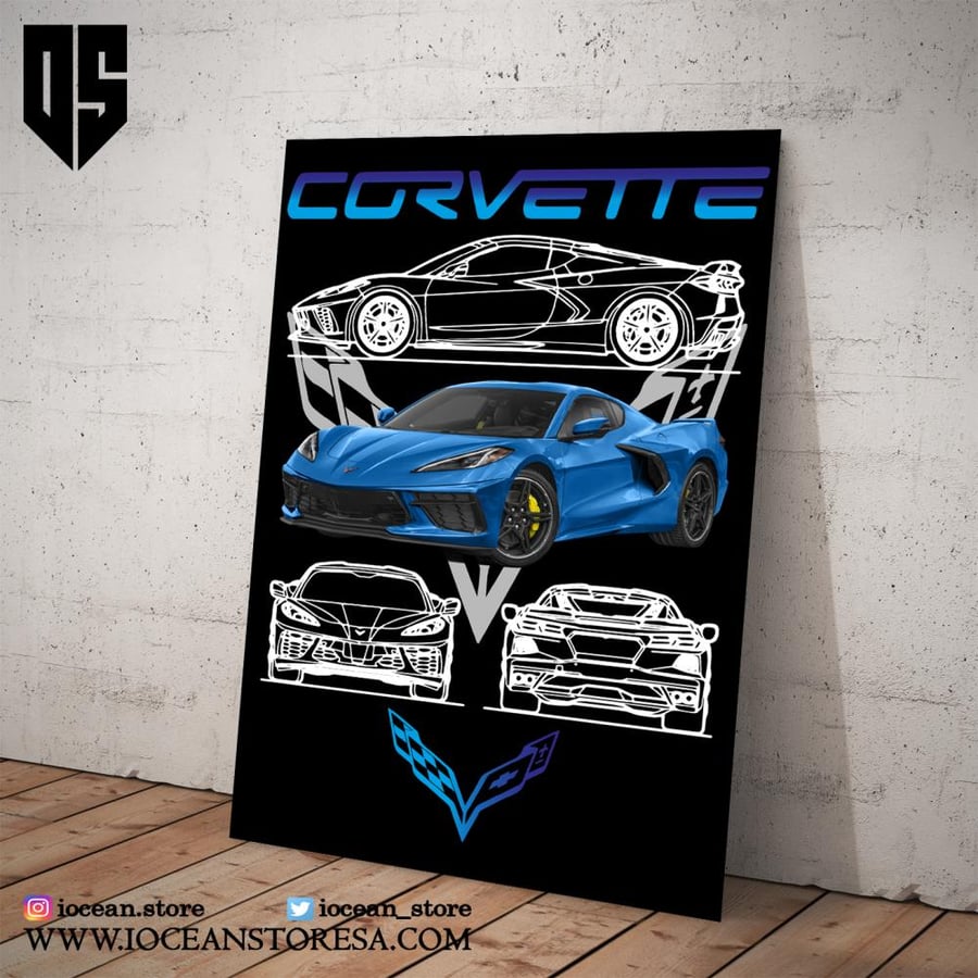 Paper poster - Corvette