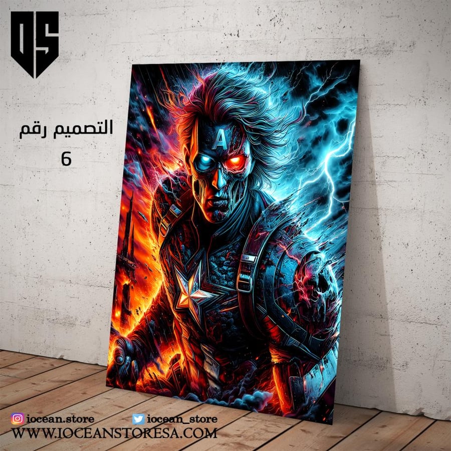Paperboard / Poster - Superhero characters