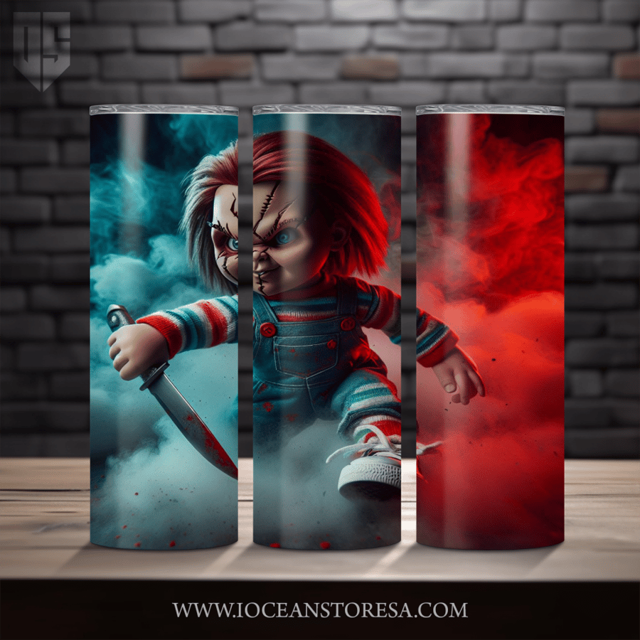 ‏Tumbler / ترافل مق سعة 20 أونصة -  تمبلر - شخصيات مرعبة - horror movie characters - Chucky - تشاكي
