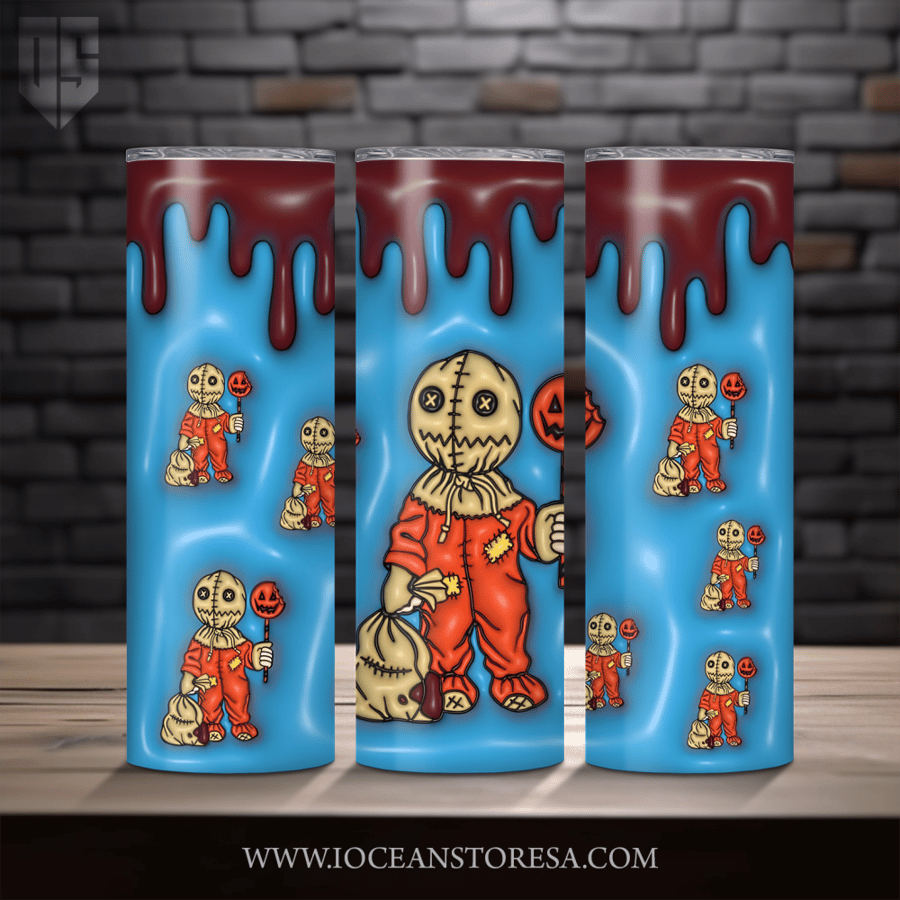 ‏Tumbler / ترافل مق سعة 20 أونصة -  تمبلر - شخصيات مرعبة - horror movie characters - Trick 'r Treat