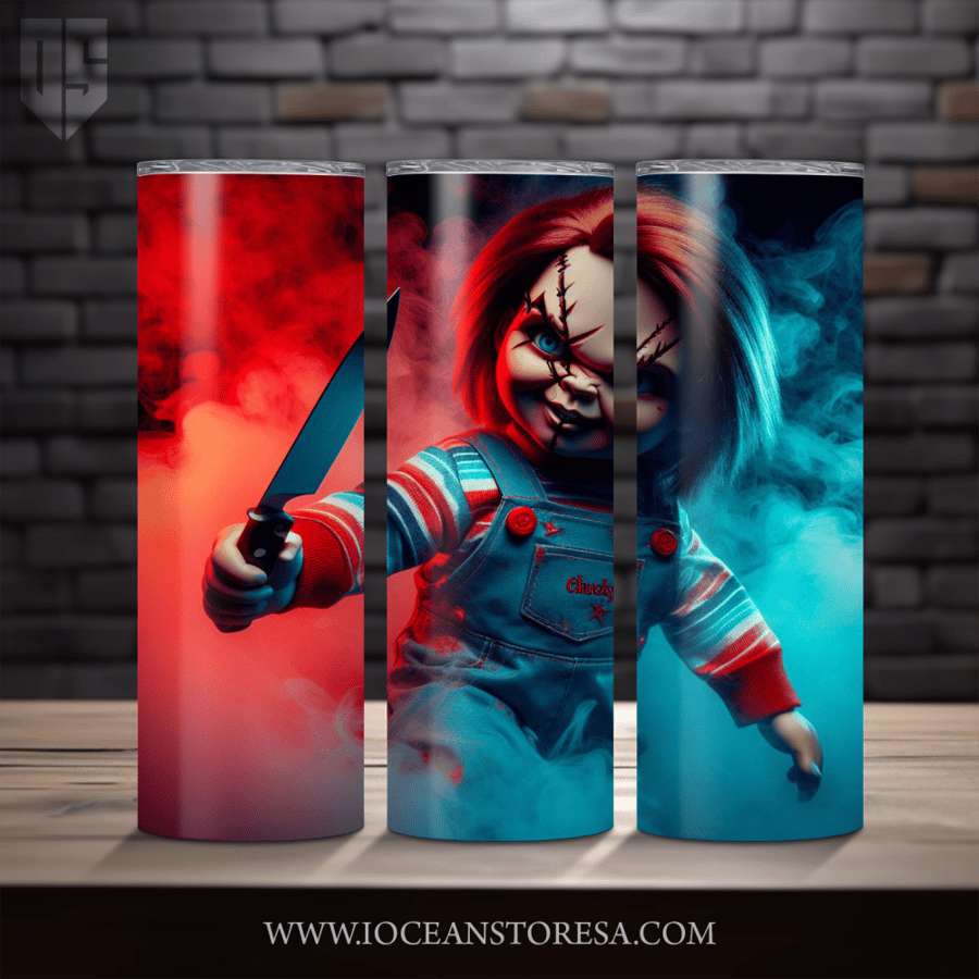 ‏Tumbler / ترافل مق سعة 20 أونصة -  تمبلر - شخصيات مرعبة - horror movie characters - Chucky - تشاكي