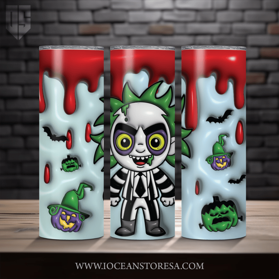 ‏Tumbler / ترافل مق سعة 20 أونصة -  تمبلر - شخصيات مرعبة - horror movie characters - Beetlejuice