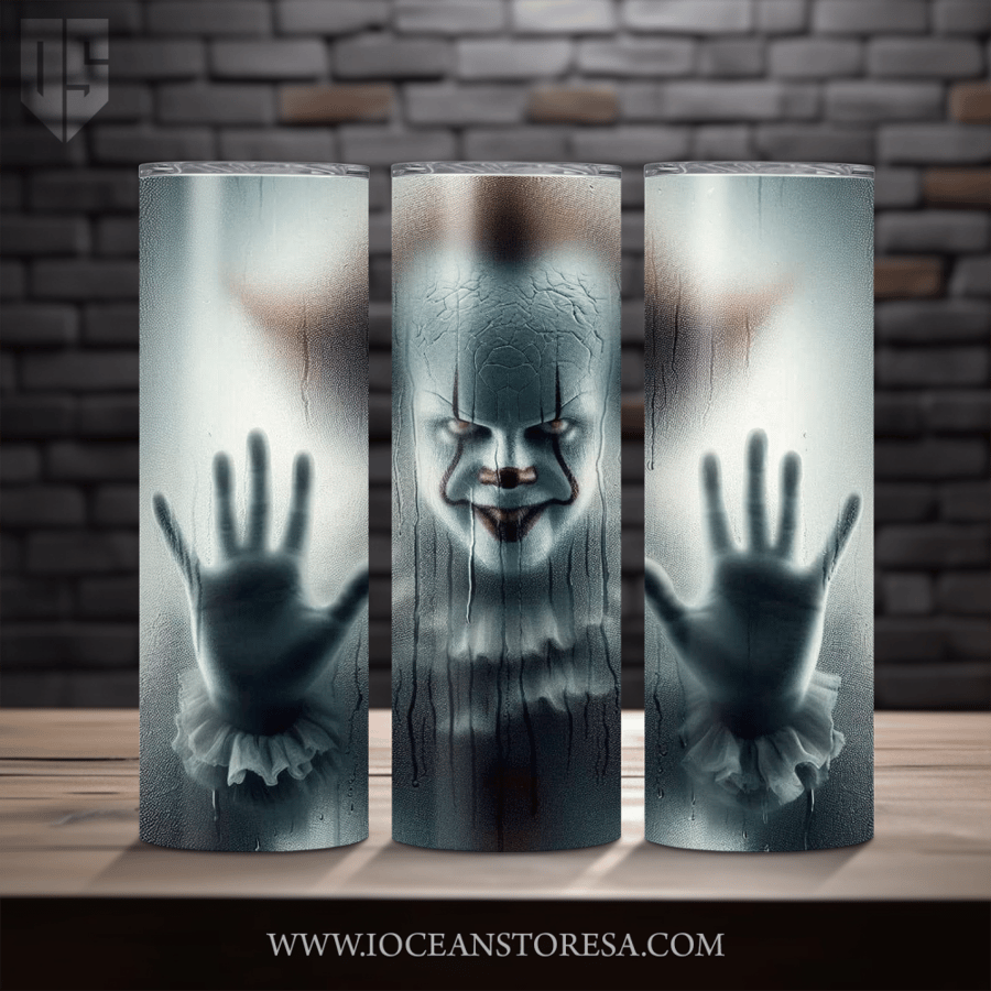 ‏Tumbler / ترافل مق سعة 20 أونصة -  تمبلر - شخصيات مرعبة - horror movie characters - IT - Pennywise