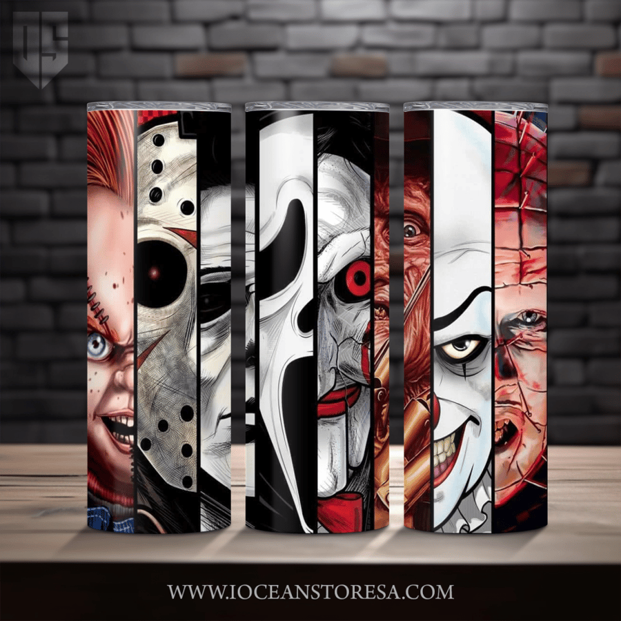 ‏Tumbler / ترافل مق سعة 20 أونصة -  تمبلر - شخصيات مرعبة - horror movie characters