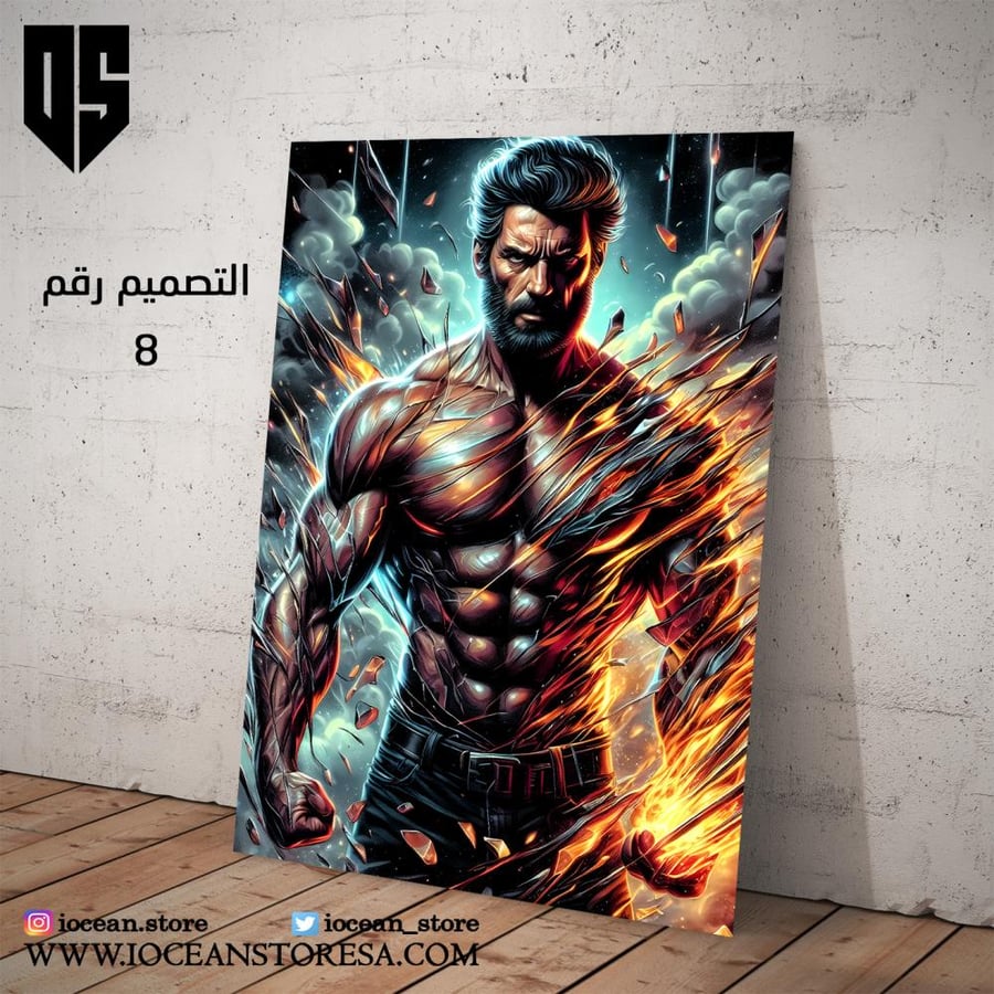 Paperboard / Poster - Superhero characters