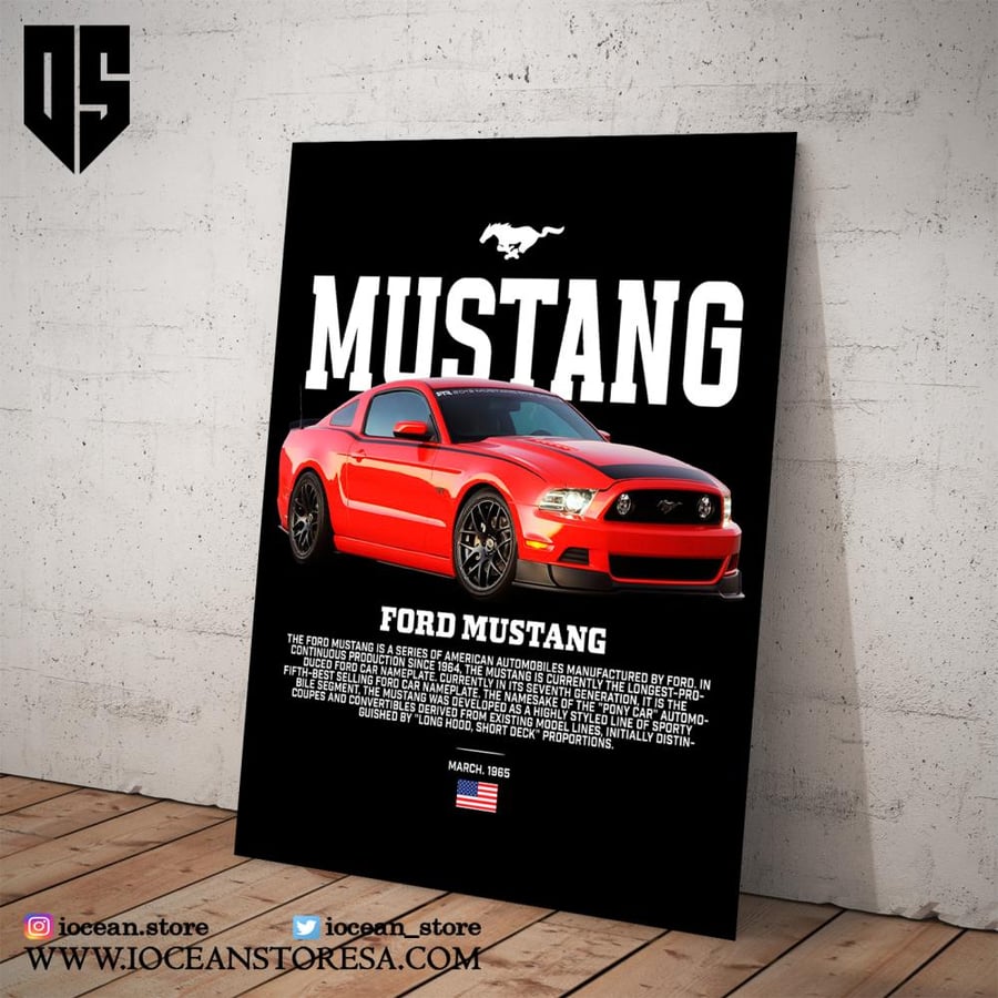 Metal board / poster - Ford Mustang
