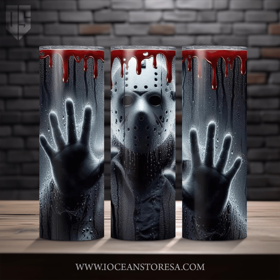 ‏Tumbler / ترافل مق سعة 20 أونصة -  تمبلر - شخصيات مرعبة - horror movie characters - Jason Voorhees - Friday the 13th