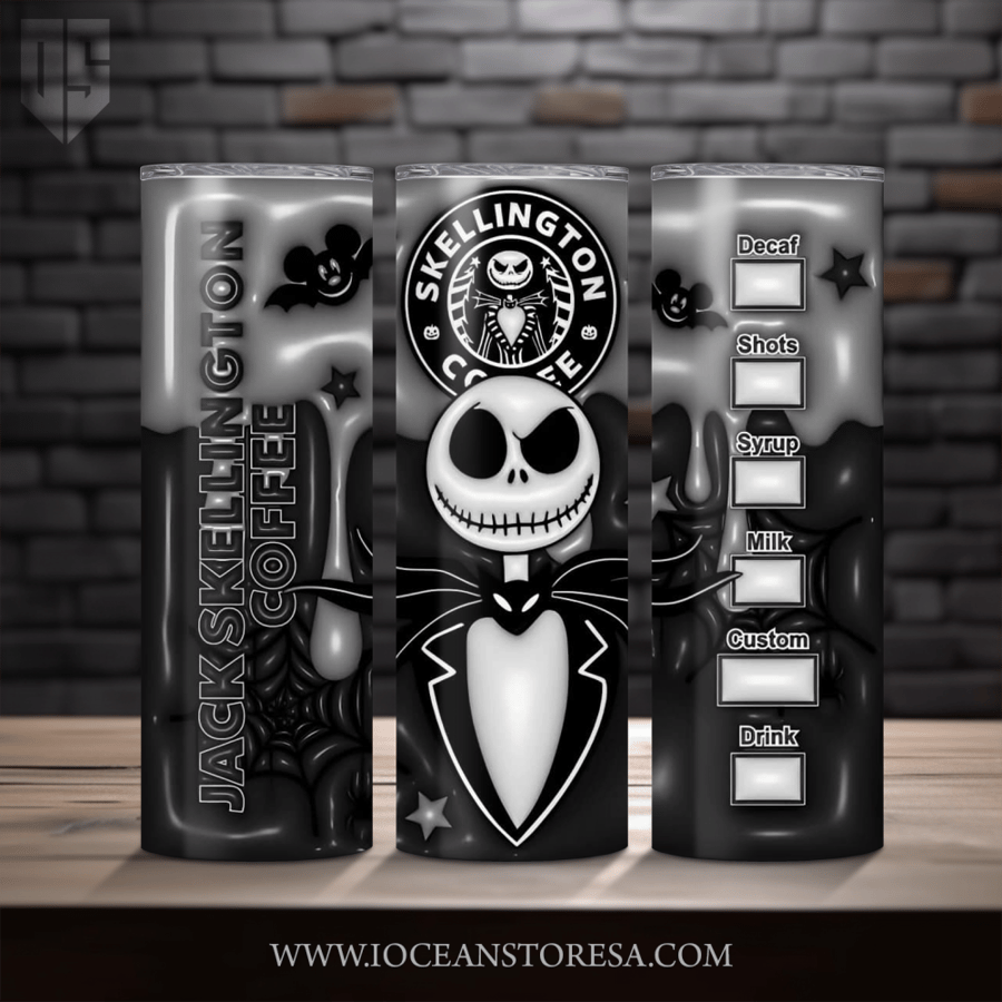 ‏Tumbler / ترافل مق سعة 20 أونصة -  تمبلر - شخصيات مرعبة - horror movie characters - nightmare before christmas