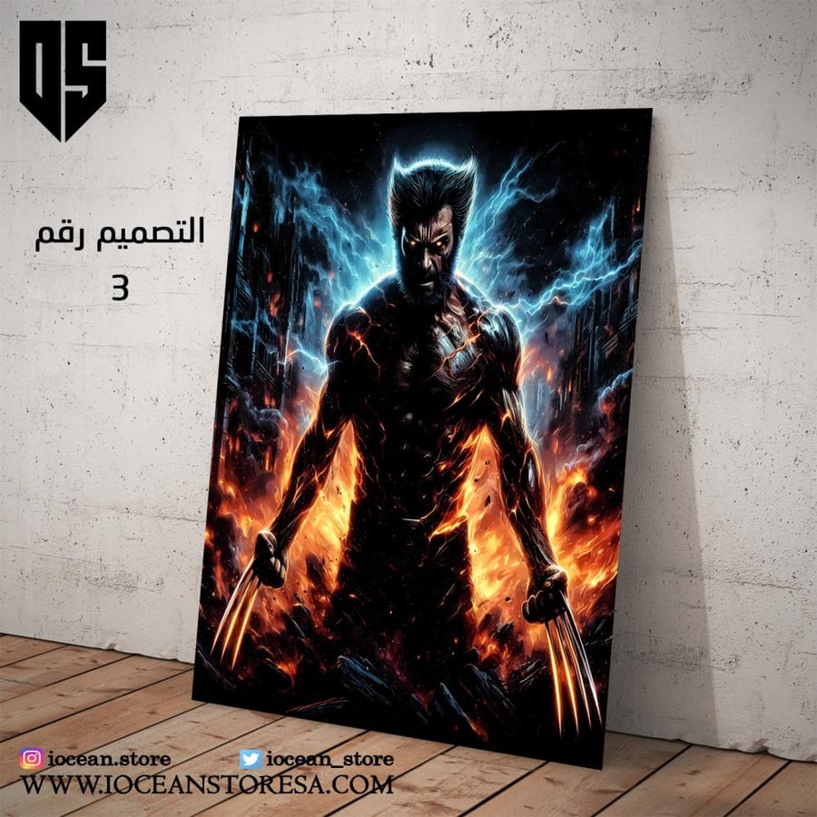 Paperboard / Poster - Superhero characters