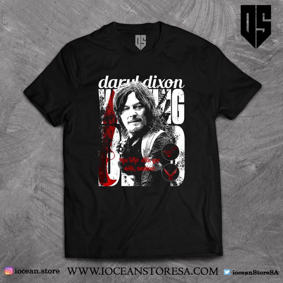 The walking dead daryl dicon الموتى السائرون داريل ديريل مسلسل تيشيرت