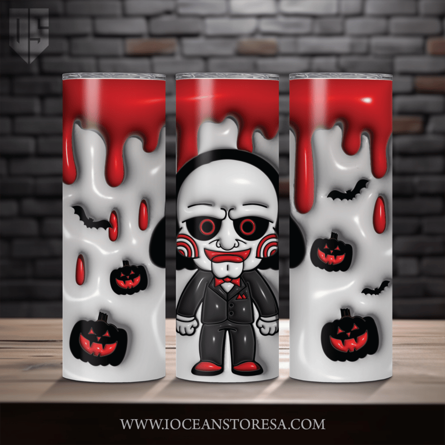 ‏Tumbler / ترافل مق سعة 20 أونصة -  تمبلر - شخصيات مرعبة - horror movie characters - Saw