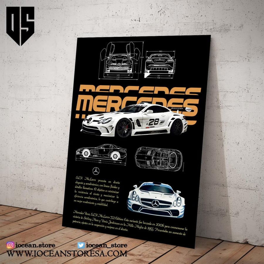 Paper board / poster Mercedes
