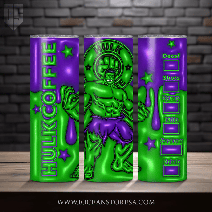 Tumbler / ترافل مق سعة 20 أونصة - تمبلر - Hulk - هالك