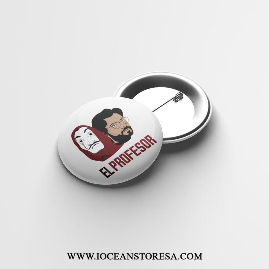 Badge - Badge - Button - Badge - Pin - La Casa de Papel - La Casa de Papel