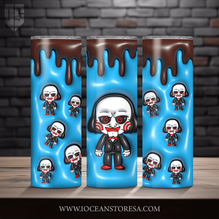 ‏Tumbler / ترافل مق سعة 20 أونصة -  تمبلر - شخصيات مرعبة - horror movie characters - Saw