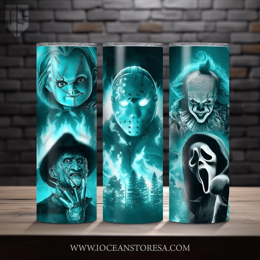 ‏Tumbler / ترافل مق سعة 20 أونصة -  تمبلر - شخصيات مرعبة - horror movie characters