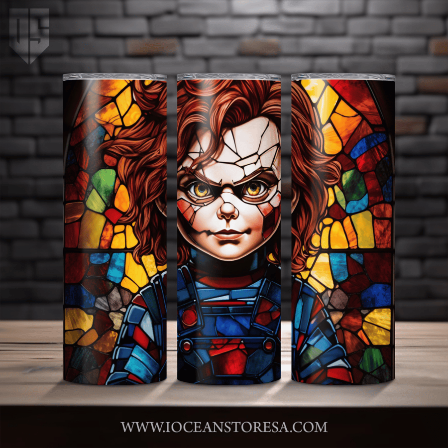 ‏Tumbler / ترافل مق سعة 20 أونصة -  تمبلر - شخصيات مرعبة - horror movie characters - Chucky - تشاكي