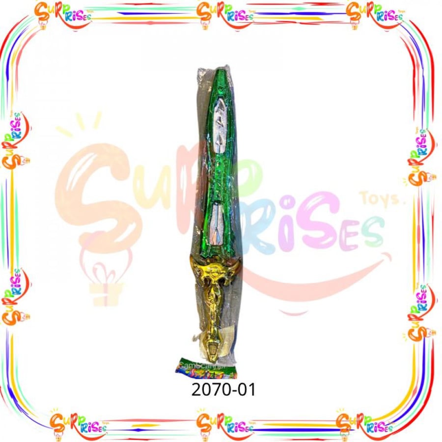 Golden plastic sword