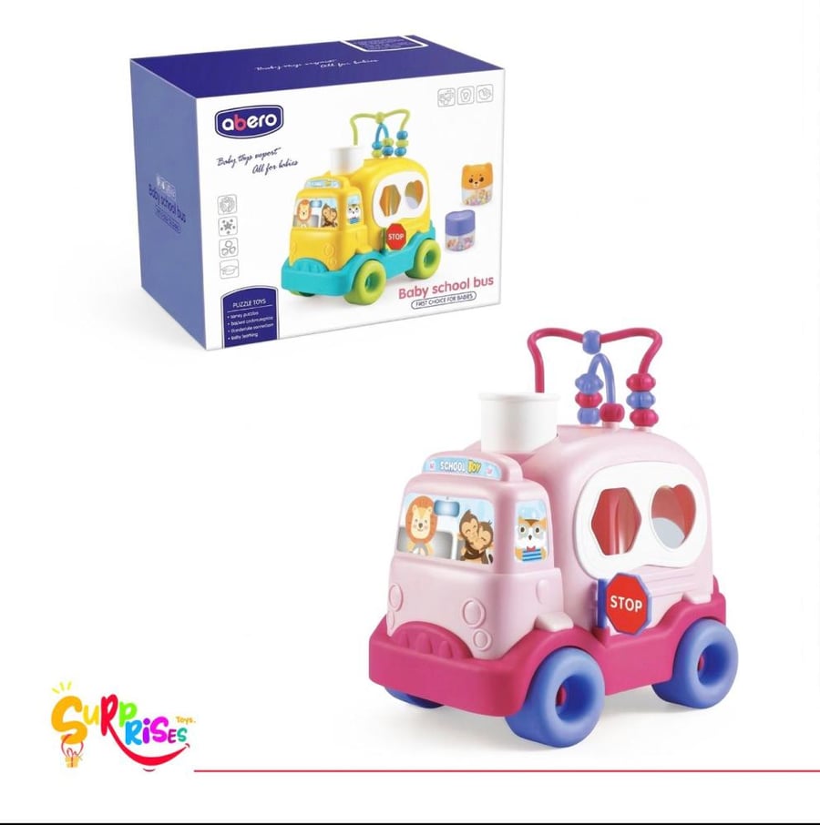 School bus with maze