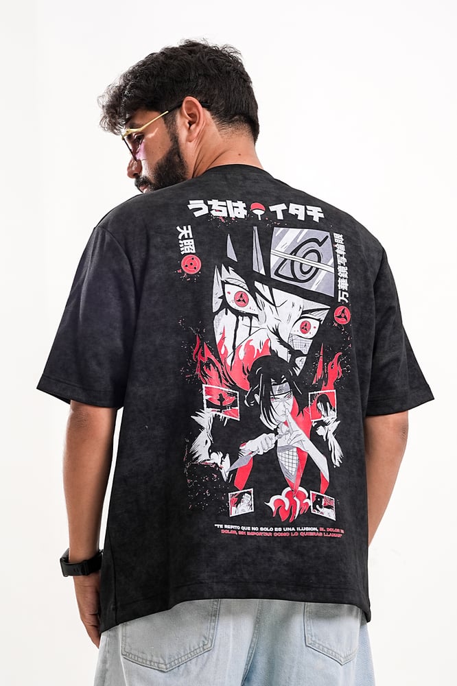 تيشرت انمي اسود - Itachi Uchiha 02