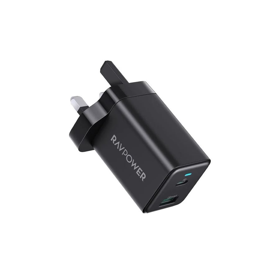 فيش جداري شاحن حائط منفذين راف باور 45 واط RAVPower RP-PC171 PD 2-Port Wall Charger