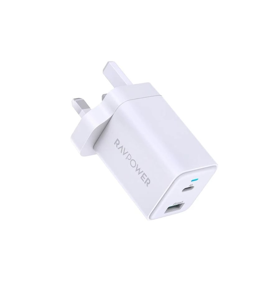 فيش جداري شاحن حائط منفذين راف باور 45 واط RAVPower RP-PC171 PD 2-Port Wall Charger