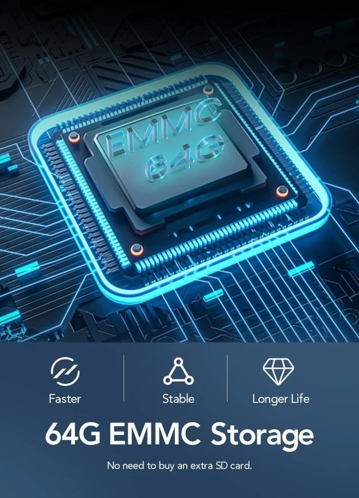 DDPAI - كاميرا سيارة داش كام 4K MINI5 امامية تدعم شريحة 4G وخاصية التتبع مع ذاكرة مدمجة بحجم 64 جيجا