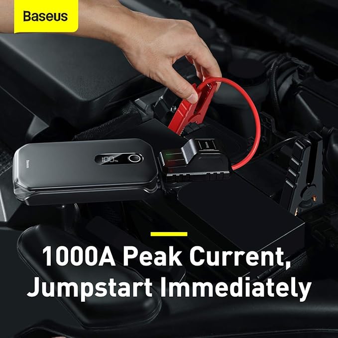 شاحن سيارة سوبر انرجي برو (12000 mAh و5 فولت و3A والتيار الاقصى 1000A) بيسوس
