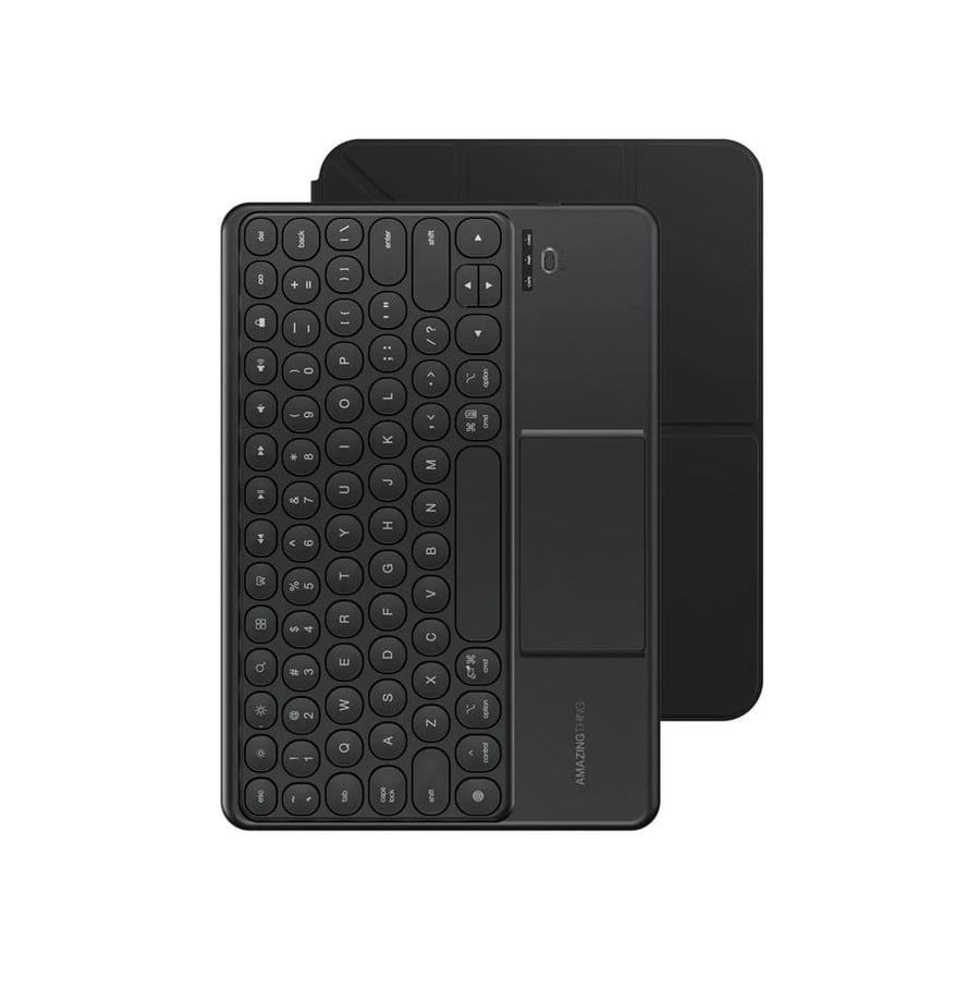 كيبورد AMAZINGTHING Minimal KeyLite Case Combo للآيباد A16 مقاس 11 إنش مع جراب وتراك باد