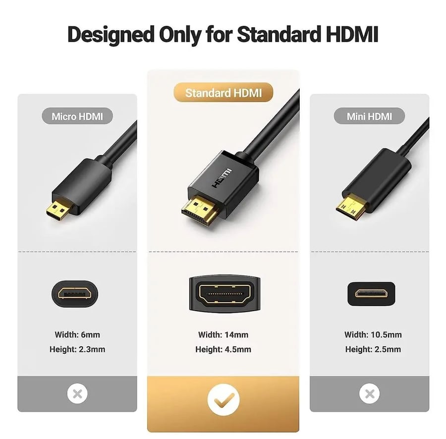 كابل تمديد HDMI من UGREEN بطول 5 أمتار، ذكر إلى أنثى، يدعم دقة 4K بمعدل 30 هرتز، متوافق مع أجهزة نينتندو سويتش، إكس بوكس، بلاي ستيشن 5، بلاي ستيشن 4، روكو تي في ستيك، كروم كاست، تلفزيون عالي الدقة، كمبيوتر محمول
