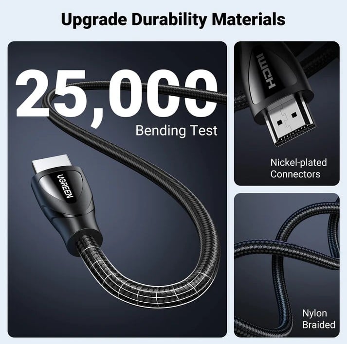 كابل UGREEN 80403 HDMI 2.1 بطول 2 متر