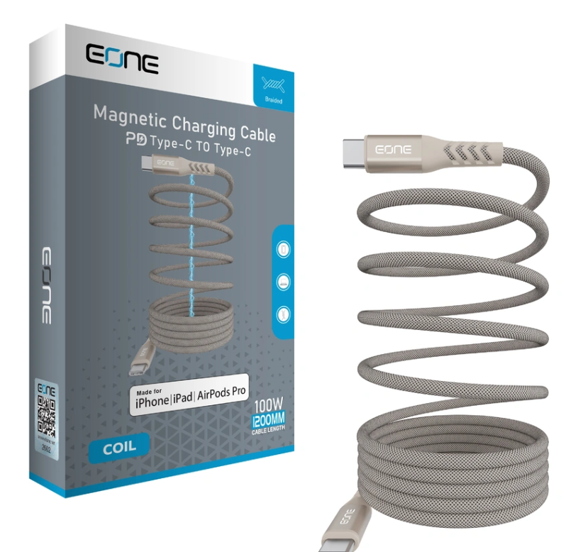 كيبل EONE USB-C إلى Lightning سريع 27W بطول 1.2 متر – Magnetic