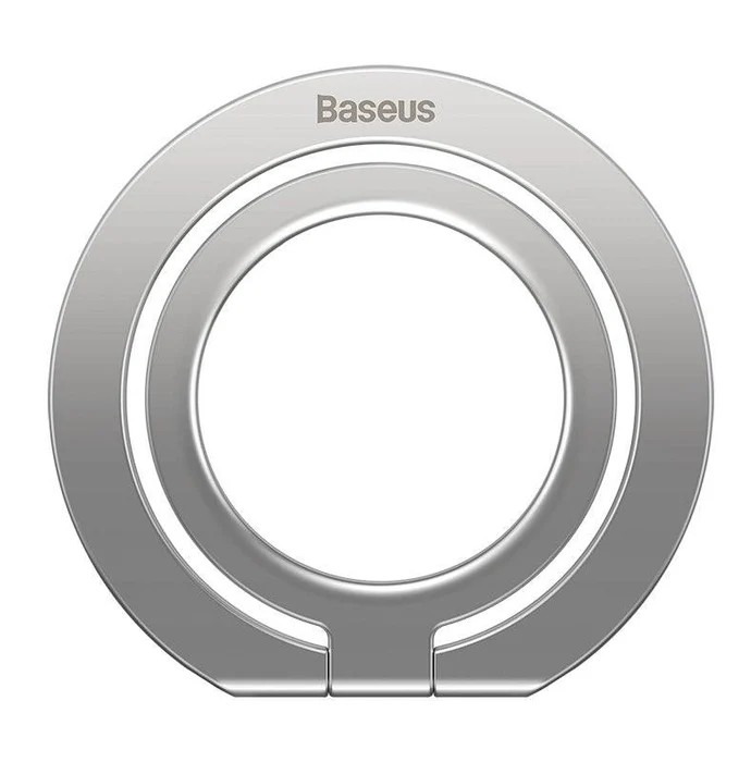 Baseus Halo حامل حلقي معدني قابل للطي للجوال – حلقة واحدة - فضي