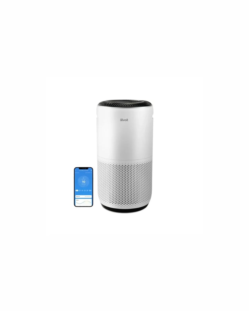 منقي هواء Levoit Core 400S-P Smart | جهاز تنقية ذكي 3 مراحل للغرف الكبيرة