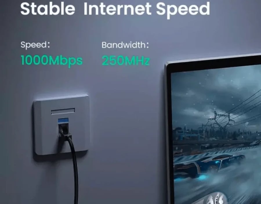 كابل شبكة محلية UGREEN 20161 CAT6 UTP بطول 3 متر