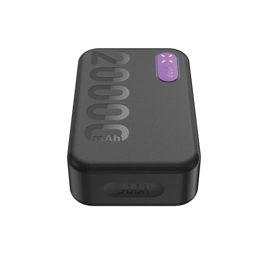 بطارية متنقلة JODA NeoPower 20000mAh شحن سريع 22.5W بمنفذين Type-C وUSB – أسود