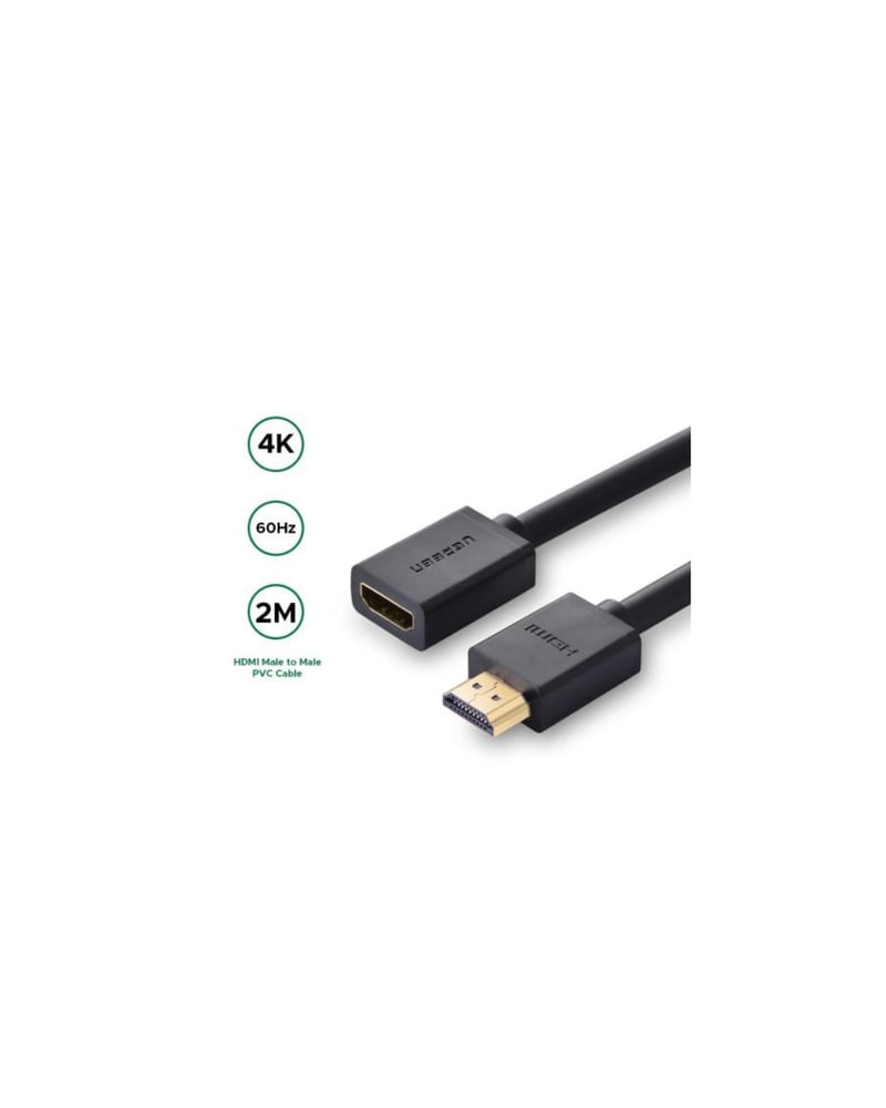 كابل تمديد UGREEN بطول 2 متر ، يدعم دقة 4K بمعدل 60 هرتز، HDMI ذكر إلى أنثى – HD107 – 10142