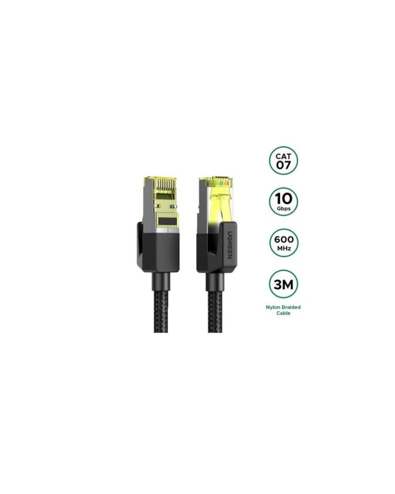 كابل إيثرنت دائري مضفر من نوع Cat 7 من UGREEN بطول 3 متر – NW150 – 80424