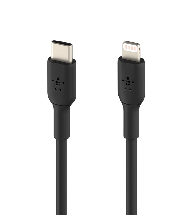 كيبل بيلكن USB-C إلى Lightning (1 متر / 3.3 قدم، أسود)