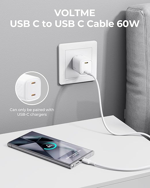 كيبل تايب سي - تايب سي VOLTME 60W