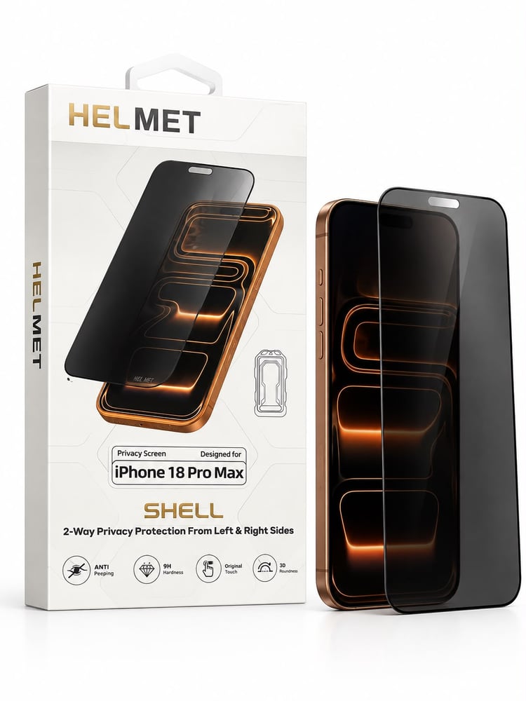 حماية شاشة HELMT Privacy لأيفون iPhone 18 Pro - 18 Pro Max – حماية وخصوصية