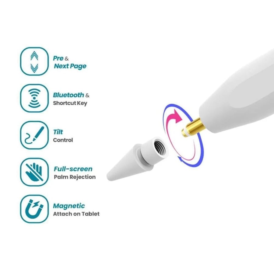 Drip Gesture Control Stylus Pen – قلم لمس ذكي للتحكم بالإيماءات والكتابة والرسم