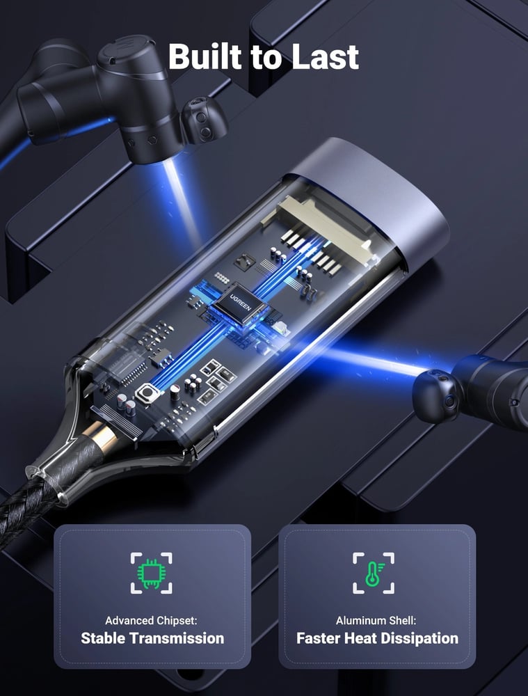 محول UGREEN من النوع C إلى HDMI مصنوع من الألومنيوم – CM297 – 70444