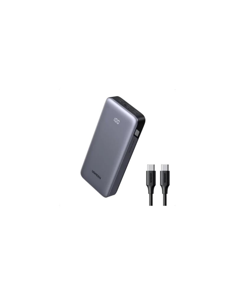 UGREEN - بطارية متنقلة 20000مللي امبير وبقوة 30 واط - بمنفذي USB-C ومنفذ USB