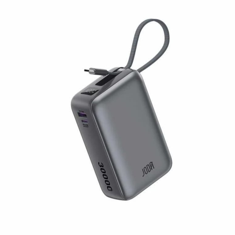 بطارية JODA Charge سعة 30000mAh بقوة 65W وكيبل USB-C مدمج