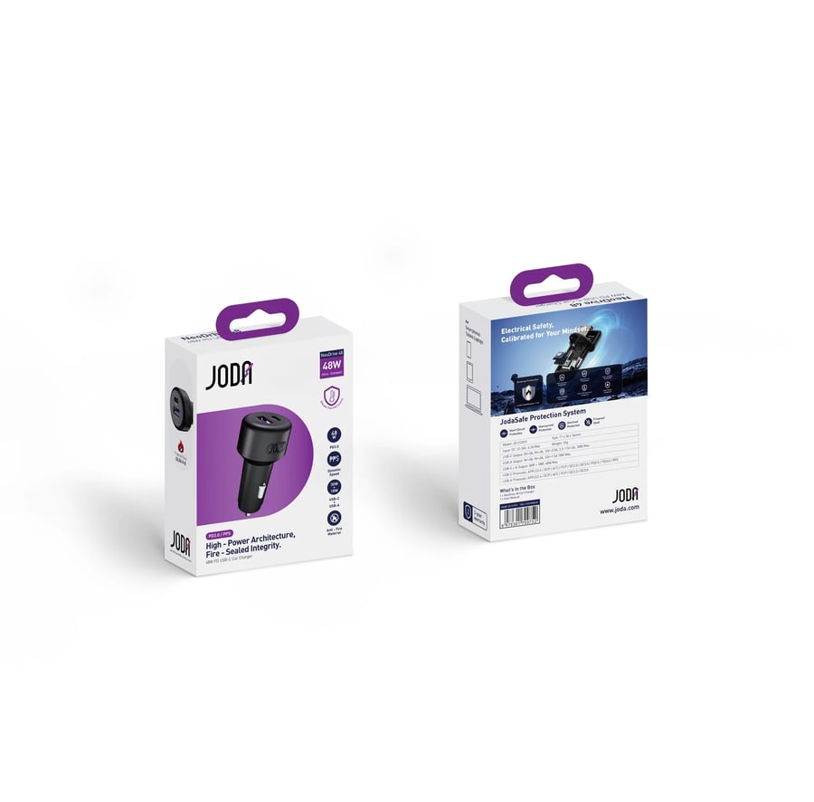 شاحن سيارة JODA NeoDrive 48 بقوة 48W USB-C للشحن السريع