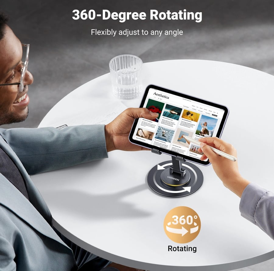 حامل جوال وتابلت UGREEN LP805 قابل للطي والدوران 360°